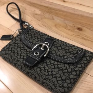 Coach Canvas Wristlet